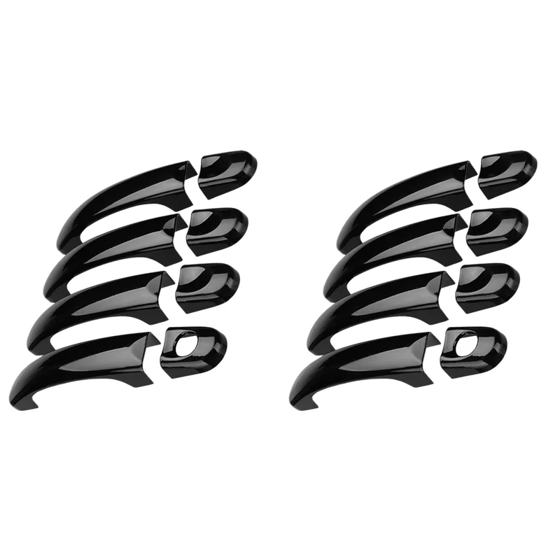 

8X накладка на дверную ручку автомобиля для Transporter T5 T6 2003-2015 Caddy 2003-2015 Touran 2003-2015, черный