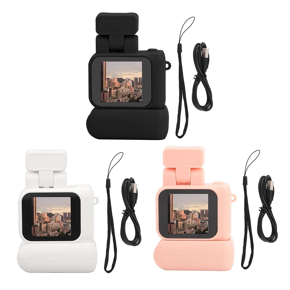 

Mini Camera with Screen HD 1080p Portable Video Recorder with Flash Light and Battery Dock Student Small Camcorder Small Camera