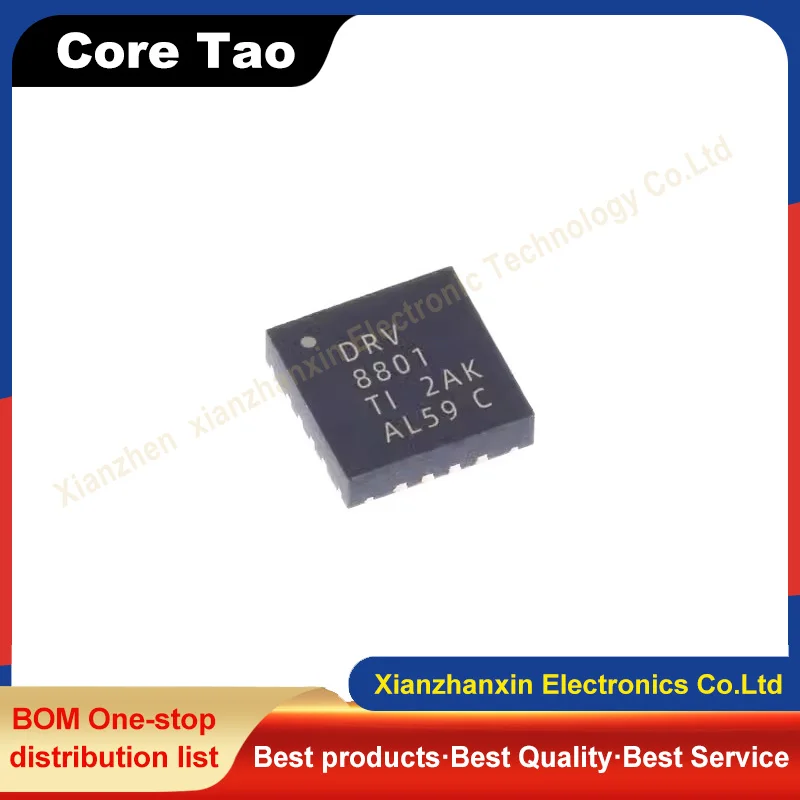 

5pcs/lot DRV8801RTYR DRV8801 8801 QFN-16 Motor driver chip