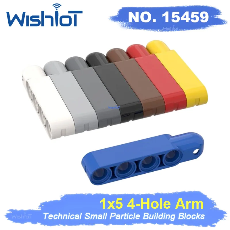 1x5 Four-holed Arm with Ball Base 15459 Classic Educational Building Blocks Compatible Assembles Particles