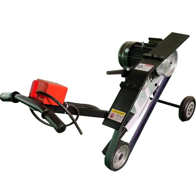Electric metal flat grinding and rust removal grinding machine steel plate weld bead hand push sand