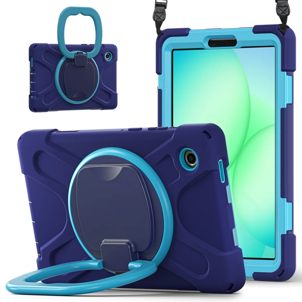 

Чехол для Samsung Tab A11 Plus X133 X135, детский противоударный чехол для Galaxy A9 Plus X218 X110 X215, вращающаяся на 360 градусов подставка для планшета