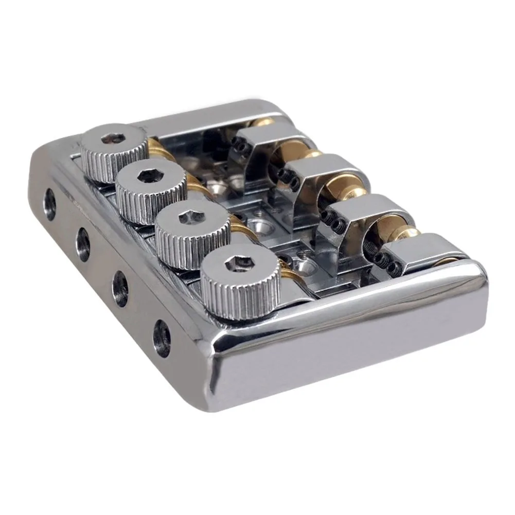 20MM Black Brass Silver Travel Bass Bridge Professional Accessories Brass Roller Saddle Easy Installation Headless Repair