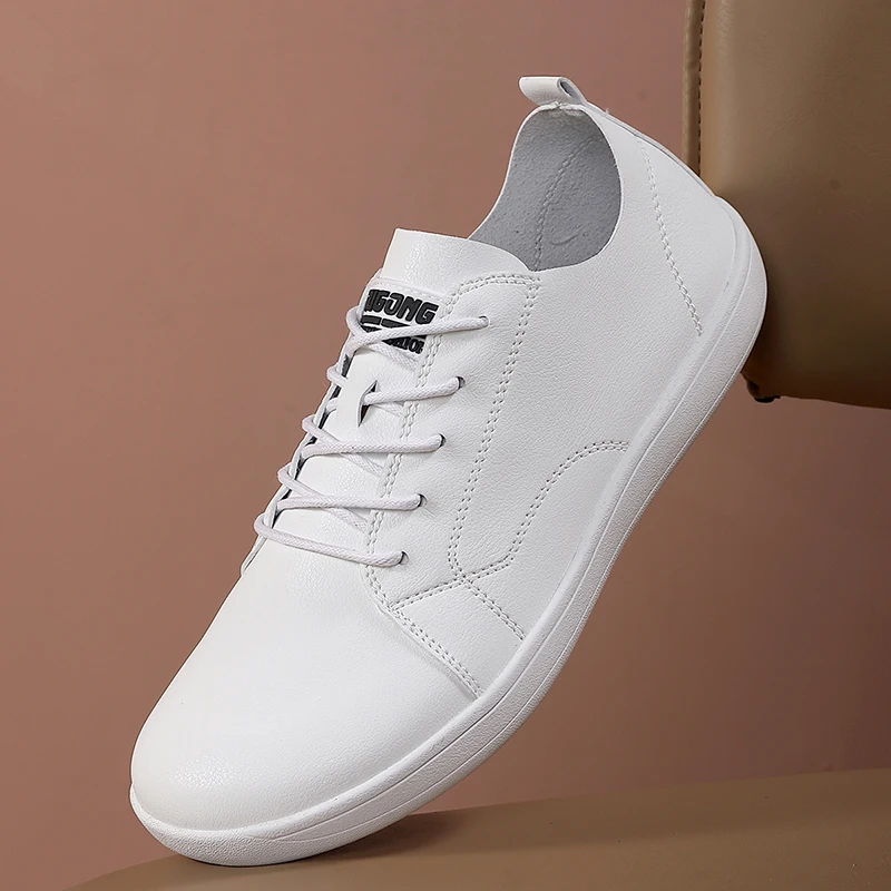 

HKDQ Босиком для мужчин Кроссовки с широким носком Мужская подошва с нулевой подошвой Мягкая дышащая нескользящая мужская обувь для вождения Подорожная обувь