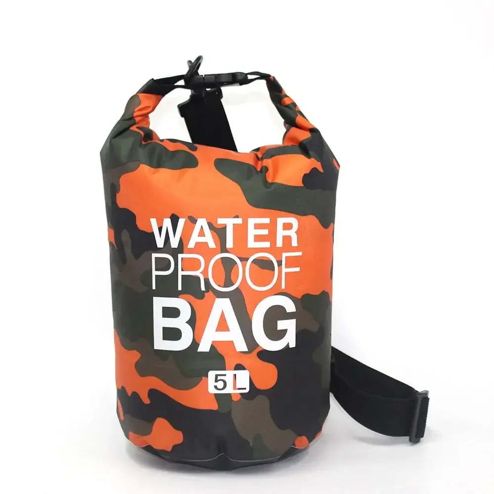 XIAOTREE 2/5/10/15/20/30L Outdoor Camouflage Wasserdichte Tragbare Rafting Tauchen Dry Bag Sack PVC Beschichtete Schwimmen Taschen für Fluss Trekking 7
