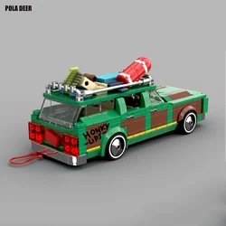 Poladeer 351 Pcs Family Vacation Travel Truck Small Particle Assembly Building Blocks Boy Puzzle Model Toy Birthday Holiday Gift