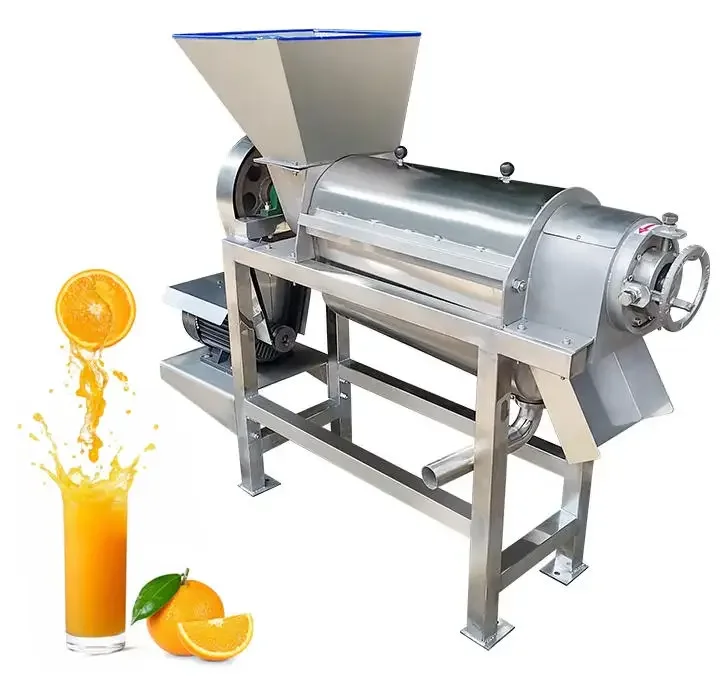 Industrial Fruit Vegetable Screw Press Commercial Electric Orange Ginger Raw Juice Extractor