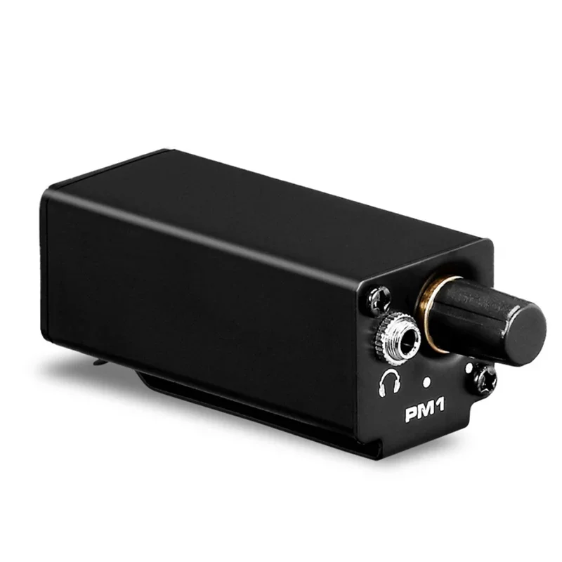 PM1 Professional เครื่องขยายเสียงหูฟัง Converter XLR ถึง 3.5 มม.อินเทอร์เฟซเสียงเครื่องขยายเสียง Converter คลิป Mount เครื่องขยายเสียงหูฟัง