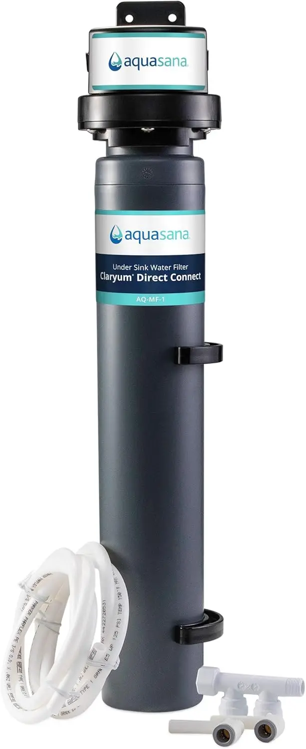 

Under Sink Water Filter - Reduces 99% of 78 Contaminants Including Chlorine & Lead from Tap Water - Claryum Direct Connect