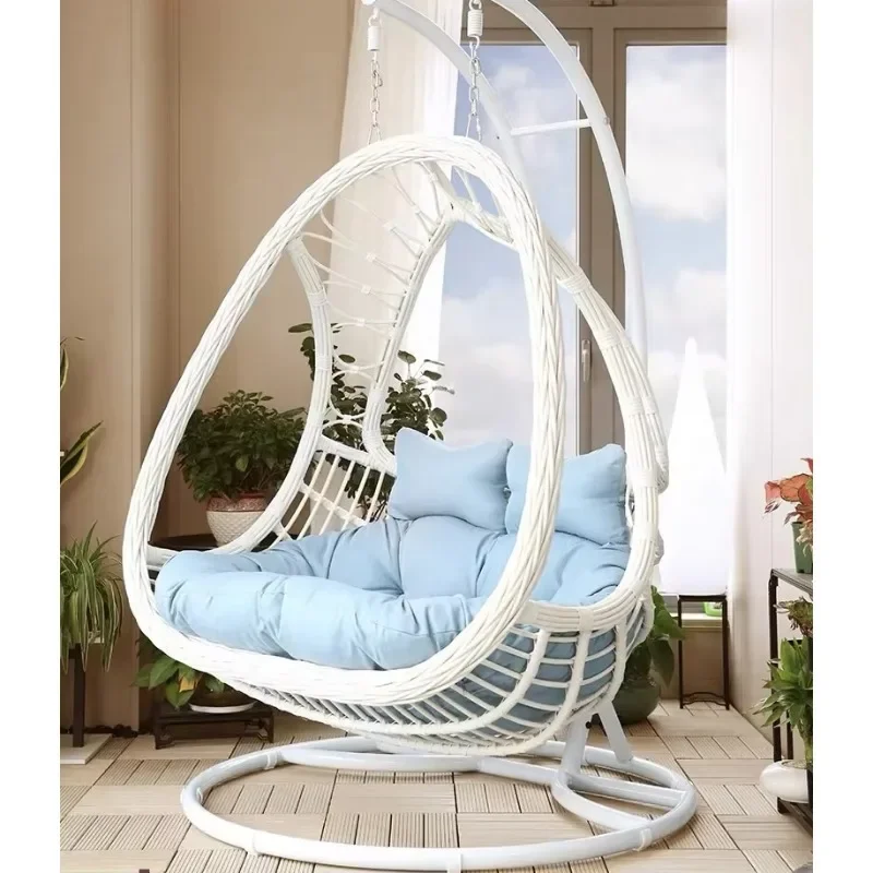 Modern Outdoor Patio Swing Chair Two Seat Patio Swing Wicker Swing Chair China Factory Wholesale Hanging Chair Hanging Basket