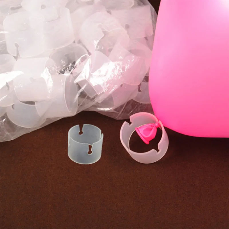 50PCS Balloon Ring Plastic Round Arch Clip Multi Function Buckle Flower For Balloon Stand Column Halloween Party Decoration