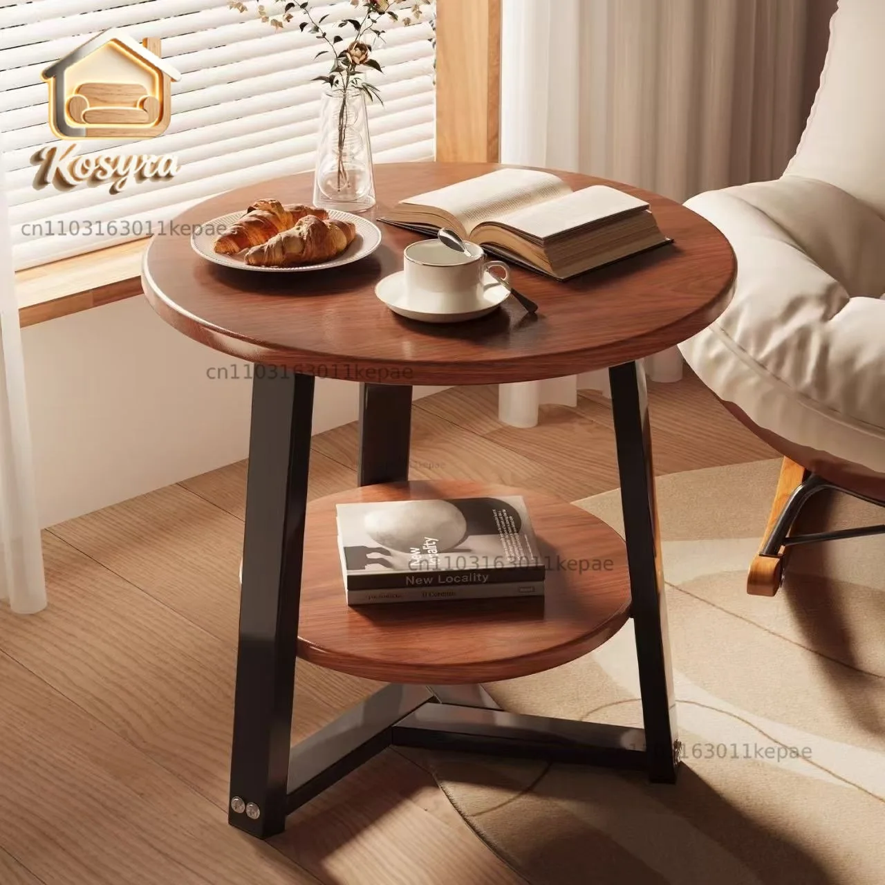 Living room side table household tea table bedside storage bed and breakfast reception balcony  sofa side