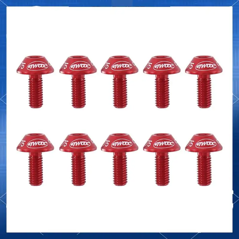 

ABJV Twooc 10 шт. M5 X 12 винт для рамы чайника велосипедный винт аксессуары для горного велосипеда аксессуары для велоспорта из алюминиевого сплава