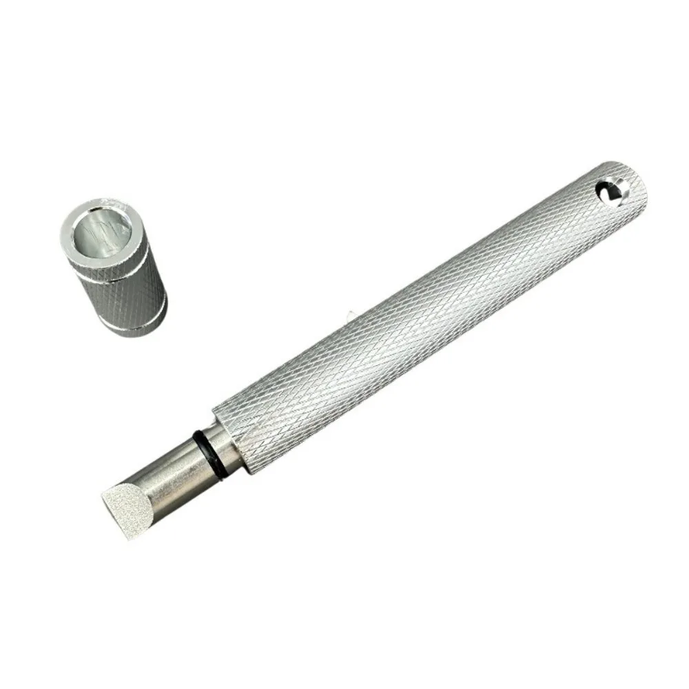 

Alloy Wedge Golf Club Grooving Sharpening Tool Lanyard Hole Non-Slip Golf Club Sharpener Head Strong Wedge Wedge Sharpening Tool