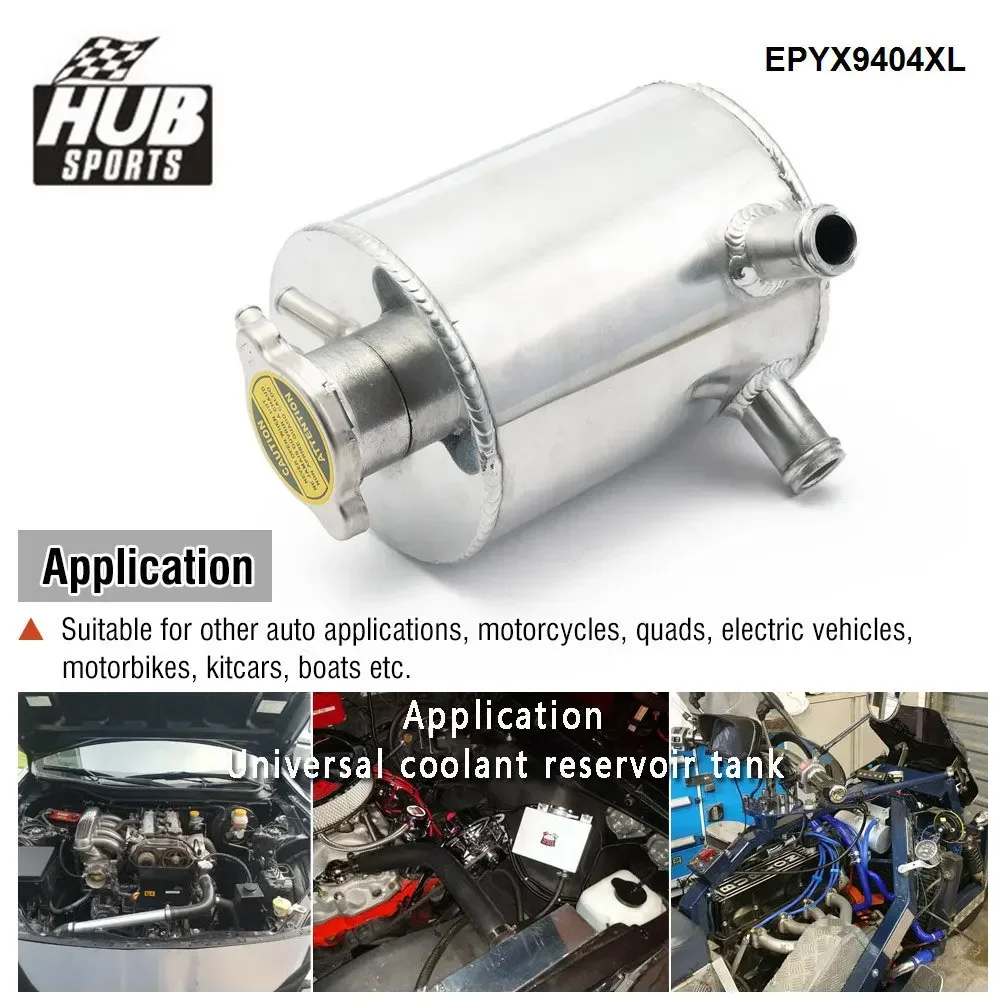 HUB sports Universal Aluminum Coolant Expansion Header Water