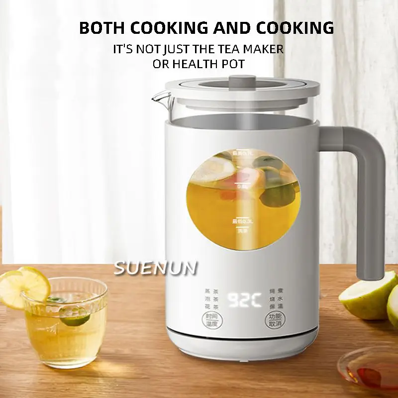 Office glass electric kettle steam tea kettle tea kettle automatic hot water kettle steam tea kettle cooking two-in-one