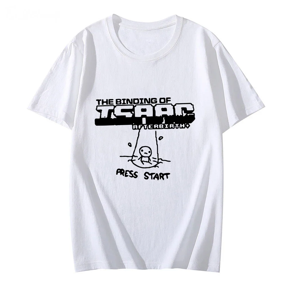 The Binding of Isaac Aesthetic Clothing Men Oversized Tshirt Hip Hop Cotton Harajuku Korean Fashion Tees Short Sleeve Tops Y2k