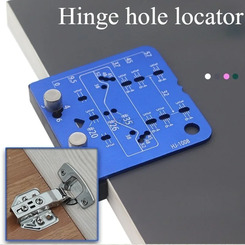 

Quick Adjust 35mm/26mm Hinge Drill Template Multi-Function Positioner with Micrometer Leveling for Cabinet Doors Layer Boards