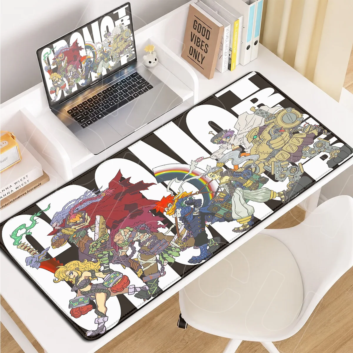 Non-slip Natural Rubber Desktop Carpet XXL Laptop Keyboard Mat PC Office Accessories C-chrono Trigger Crono Marle Anime Mousepad