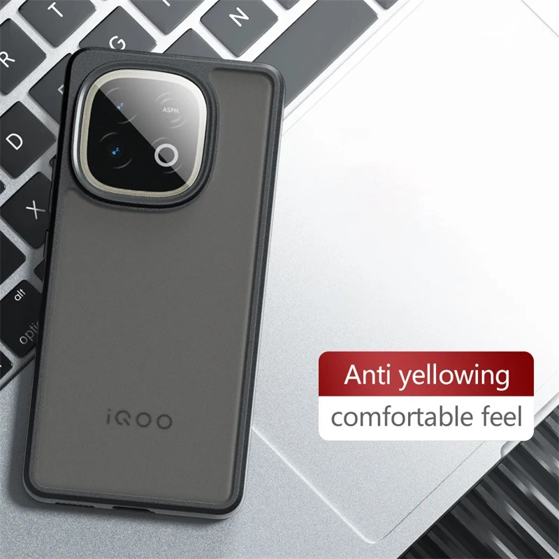 Skinlee For IQOO Z10 Lite Case Transparent Back Plate Plastic Cover For IQOO Neo 10 Phone Casing