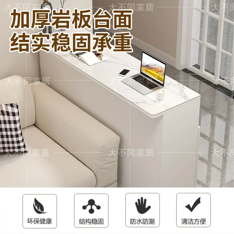 Slate Bar Table Kitchen Dining Room Partition Side Cabinet Multifunctional Entrance Small Bar Modern Simple Tall Table