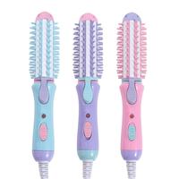 Straightening Electric Hair Straightener Comb Hairdressing Smoothing Hair Straightener Brush Fast Heated Auto-rotating