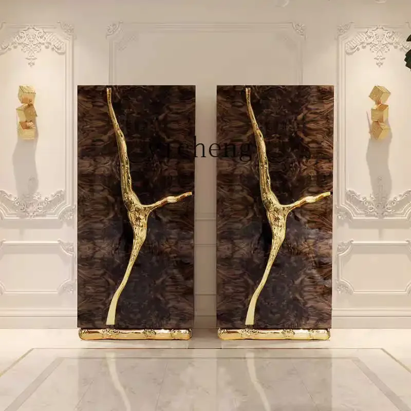X5-18 wine cabinet integrated metal high vertical cabinet against the wall villa luxury home restaurant side cabinet