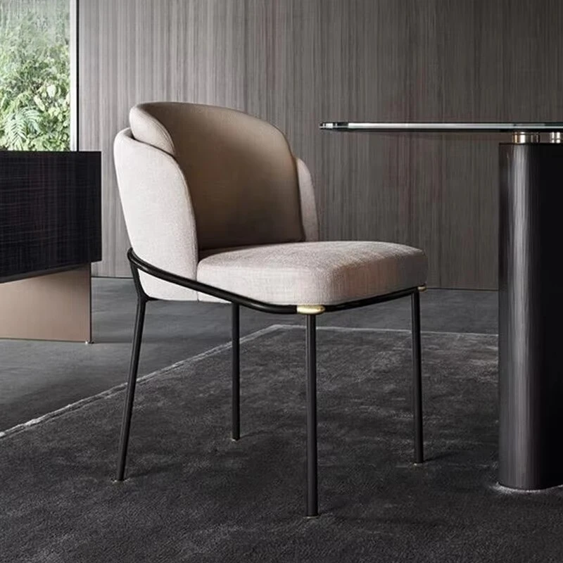 Elegant Comfortable Leather Nordic Dining Room Set Modern Design Kitchen Dining Chair by China Manufacturer for Apartment Use