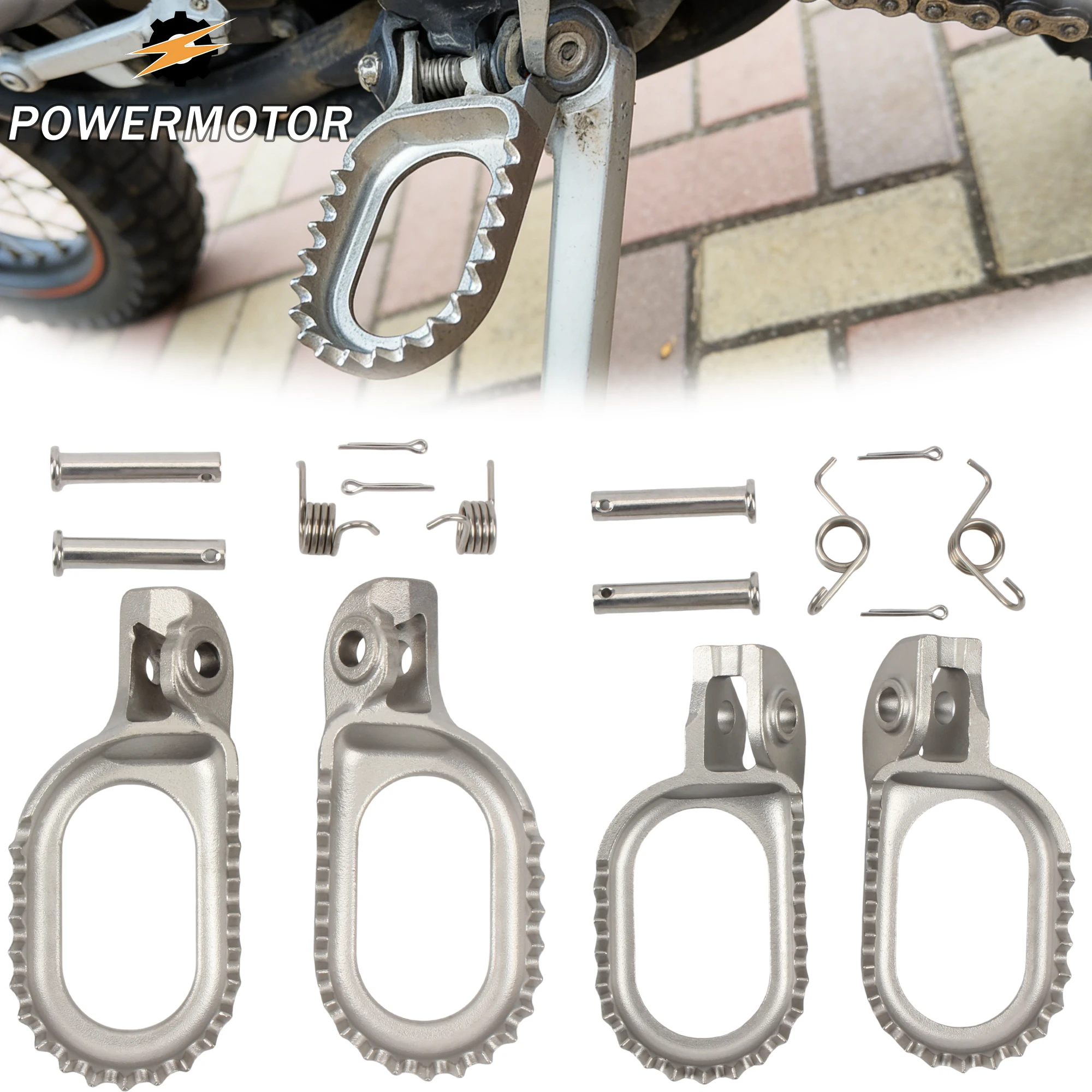 

DirtBike Motorcycle Pedal Stainless Steel Pedal For KTM EXC EXCF 250 300 XC XCF SX SXF Husqvarna GasGas Motocross FootPegs Parts
