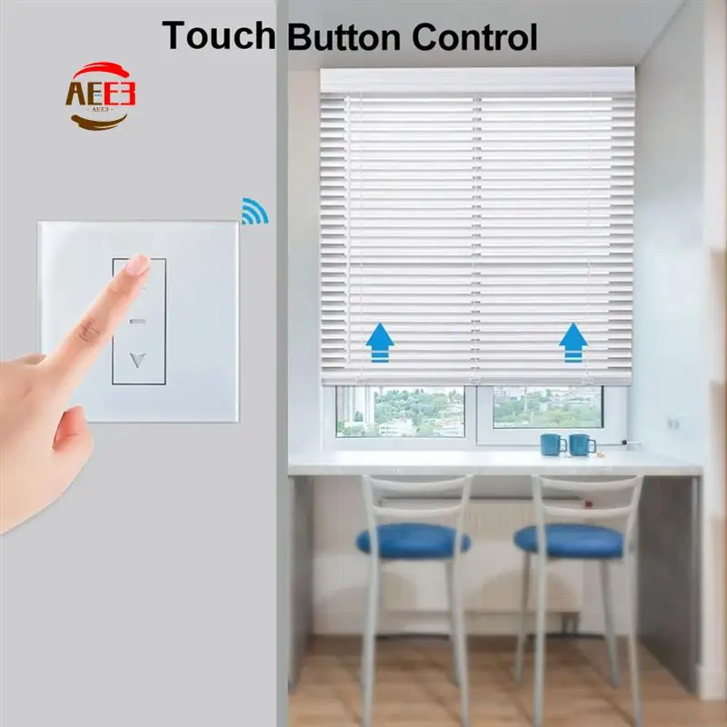 

AEE3-2 шт. Tuya Wi-Fi умный сенсорный переключатель, подключенные электрические шторы, жалюзи, рольставни для Alexa Home Siri