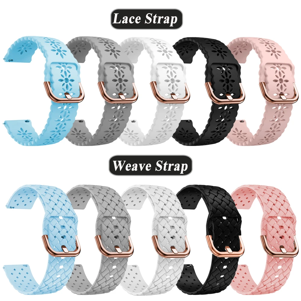 Amazfit時計用シリコンバンド,女の子用ブレスレット,Amazfit Bip 3 pro,gts 3, 4,gtr mini,20mm