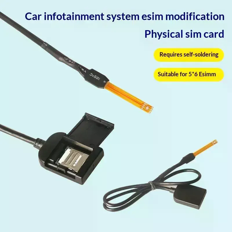 Sim Card Slot Adapter For Android Radio Multimedia Gps 4G Cable Connector Car Accessories Wires Replancement Part