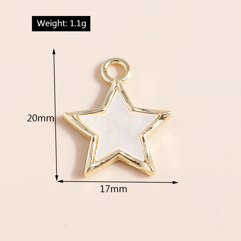 Leslie 5 stücke exquisite Perle Kristall Sonne Mond Sterne bezaubert Rakete Astronauten Anhänger für DIY Schmuck Herstellung Zubehör – Detail 7