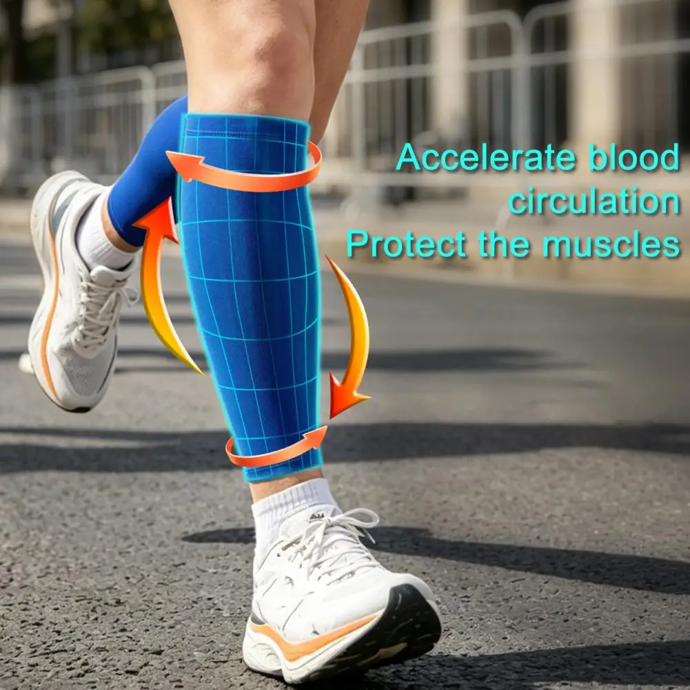 

Calf Compression Sleeve Moisture Wicking Men Women Footless Sock Stretch Running Football Athlete Leg Compression Sleeve