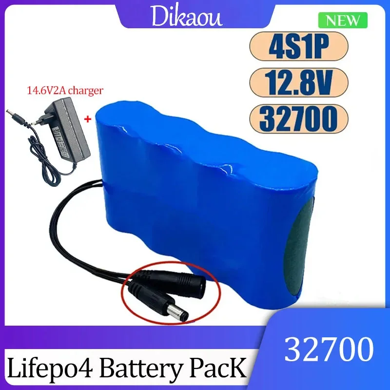 

32700 12.8V 4S1P LiFePO4 Lithium Iron Phosphate Battery Pack 40A Electric Boat Balance BMS 12V Uninterruptible Power Supply