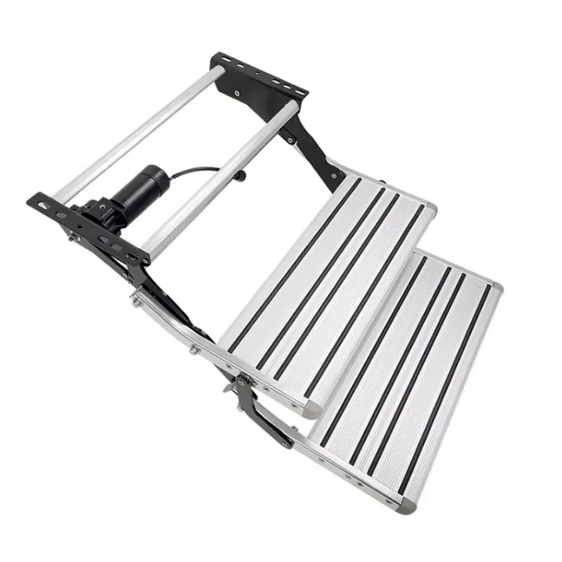 Luxury Travel Equipments Caravan Entry Double Layers Electric Rv Trailer Step with CE Certification