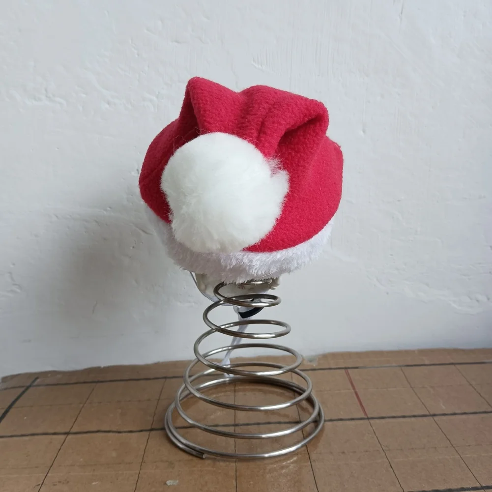 Skull-Themed Santa Hat Tree Crown for Holiday Decorations Compatible with Festive Tree for top or Table Centerpiece