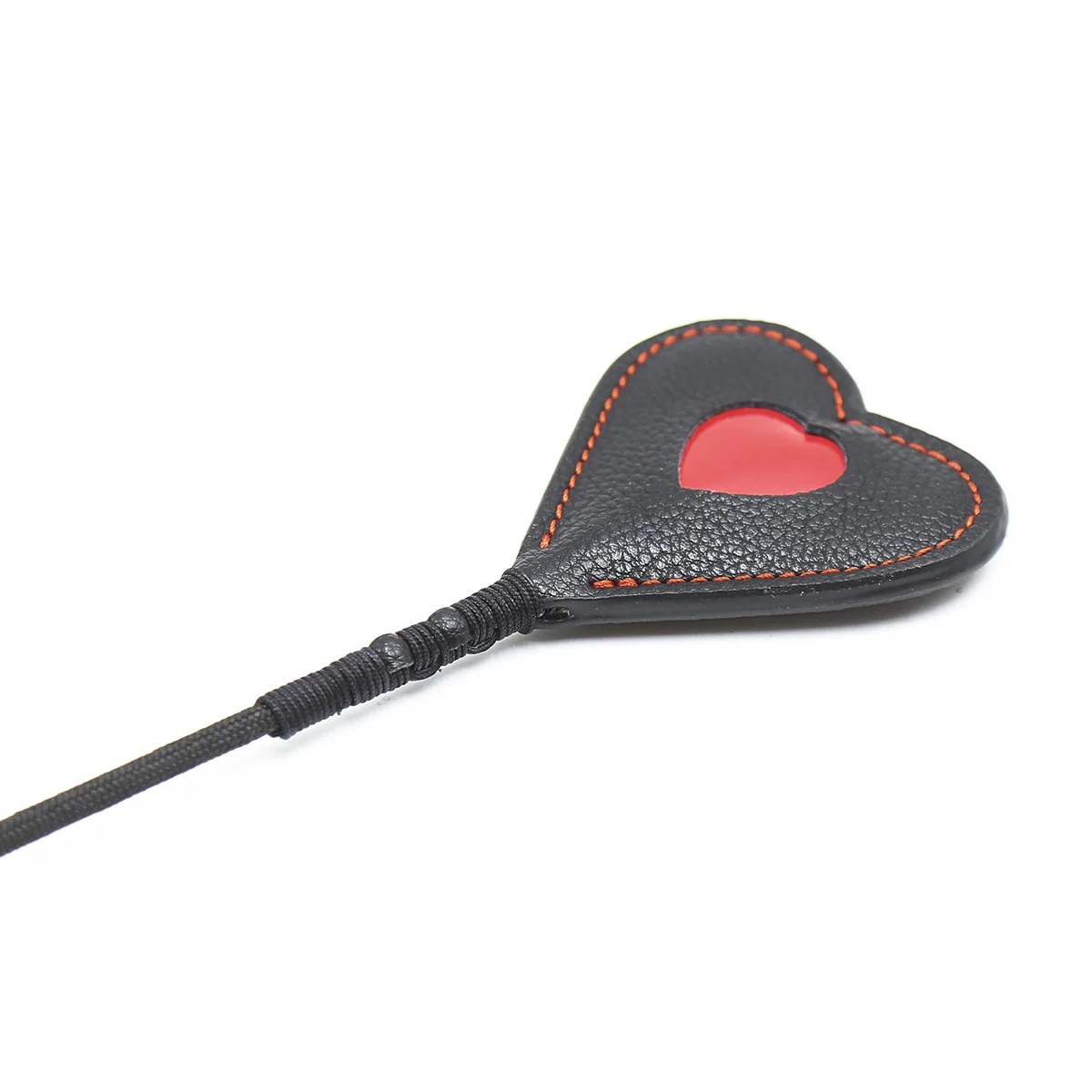 Frusta da cavallo a forma di cuore in pelle PU da 51CM Flogger Bull Whip per l'allenamento del cavallo