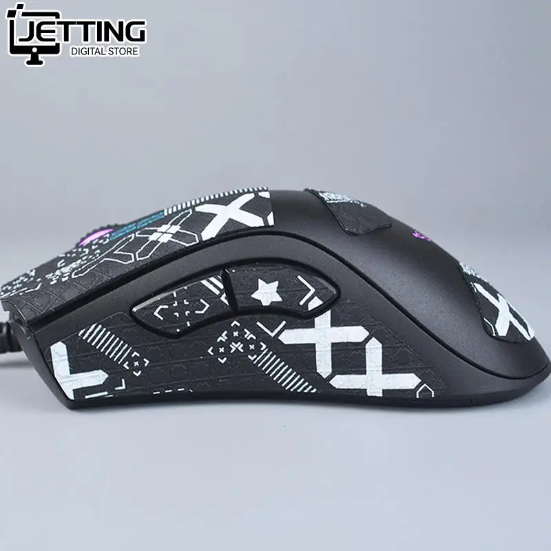 Maus griff Tape Skate hand gefertigte Aufkleber rutsch feste Eidechse Haut saugen Schweiß für Death adder V2 Pro Gaming drahtlose Maus Zubehör