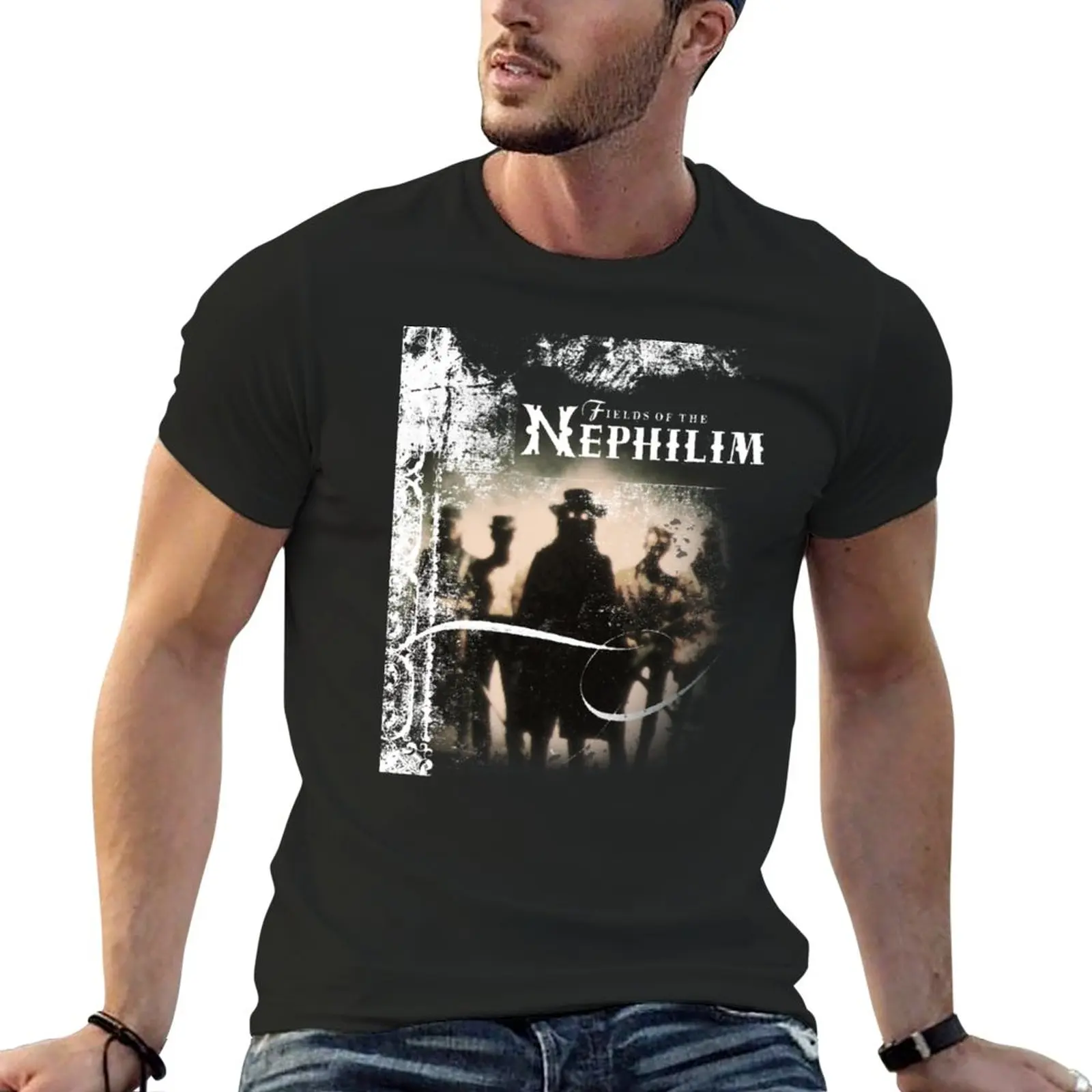 New Fields of the Nephilim Dawnrazor Nephilim T-Shirt t shirt man korean fashion funny t shirt funny t shirts for men