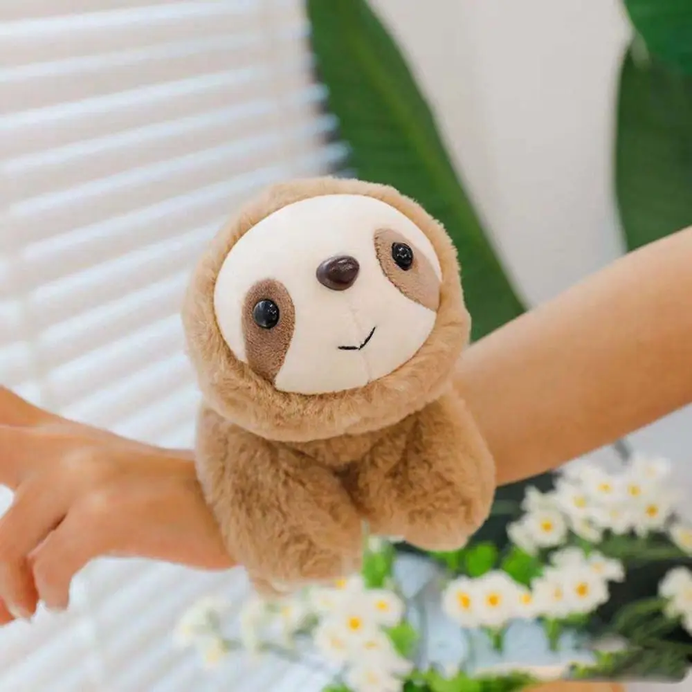 

Забавный плюшевый браслет-лентяй на запястье, имитация лентяя, мягкая милая плюшевая кукла-браслет, декор для дома