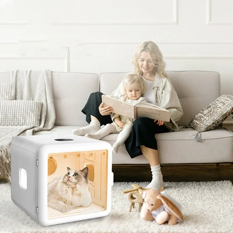 Pet Drying Box Automatic Cat Hair Dryer Uv Sterilization  Cabinet Smart Drying Box Home Hair Dryer for Dogs Dog Accessories Gift