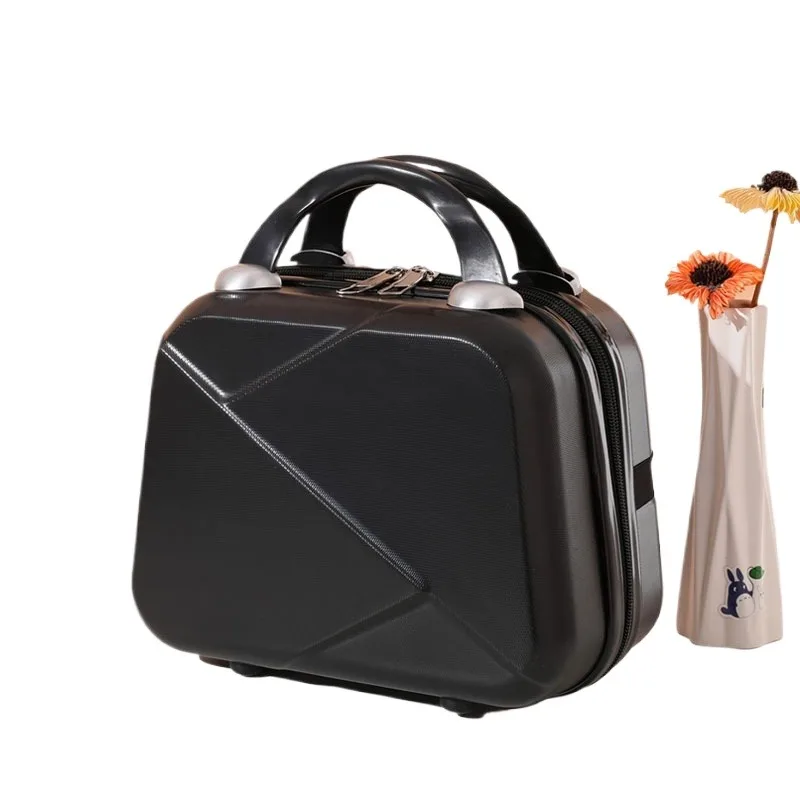 Portable Mini Hard Handheld Suitcase Colorful Travel Makeup Case Cosmetic Jewelry Storage Box Gift Packaging Small Luggage view 4