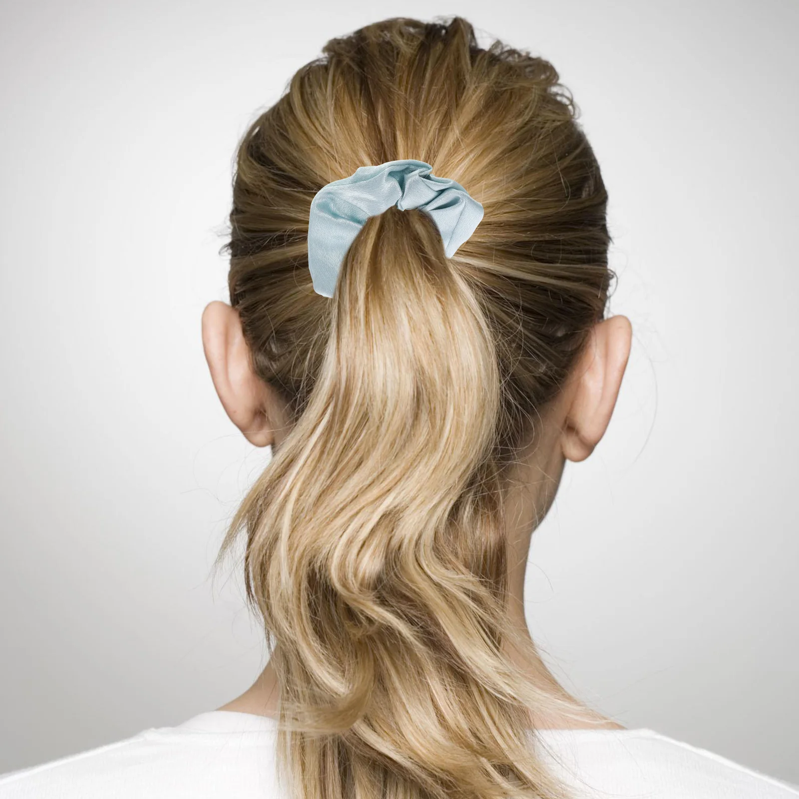 

6pcs Fashionable Scrunchies Elastic Ponytail Holders Cloth Ties For Women Stylish Accessories Stretchy Scrunchy Bands