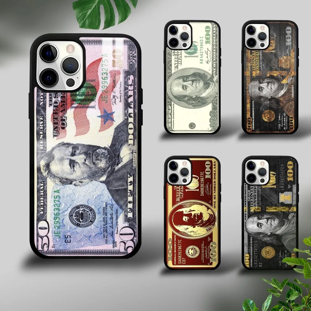 

USD D-Dollar C-Cash Phone Case For iPhone 16 15 14 13 12 11 Pro Xs Max Mini Plus Celulares Hard Funda Dropshipping