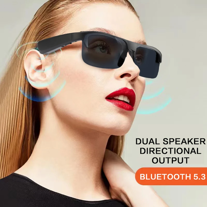 النظارات الذكية سماعات بلوتوث M6Pro النظارات الشمسية التكنولوجيا السوداء العظام التوصيل في الهواء الطلق ركوب الدراجات القيادة طويلة المدى جديد