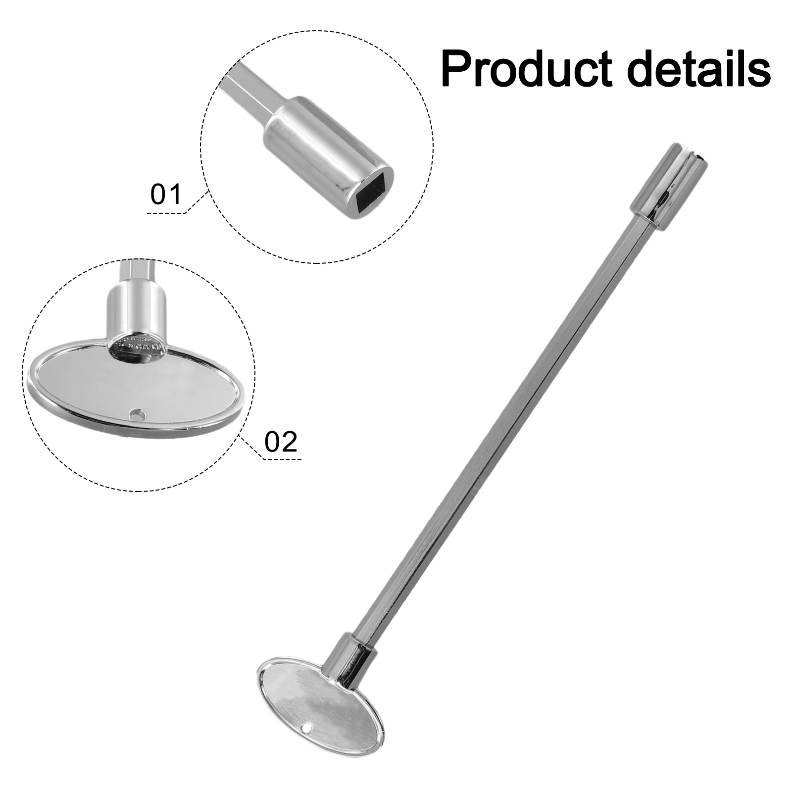 Fireplace Use for sliver Gas Valve Key Fireplace Gas Control Tool 8 Inch Valve Key Reliable Performance Elegant Design