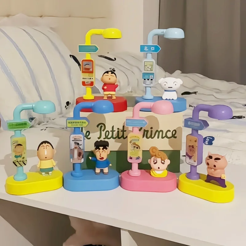 

New Original Crayon Shin-Chan Nightlight Series Of Blind Box Ornaments Decoration Trend Figure Creative Children'S Birthday Gift