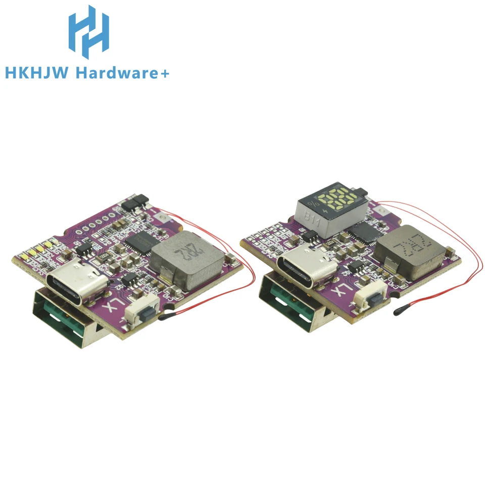 22.5W Power Bank Bidirectional Fast Charging Mobile Power Module Circuit Board With Digital/Light Type-C USB Suppor PD/QC3.0 2.0