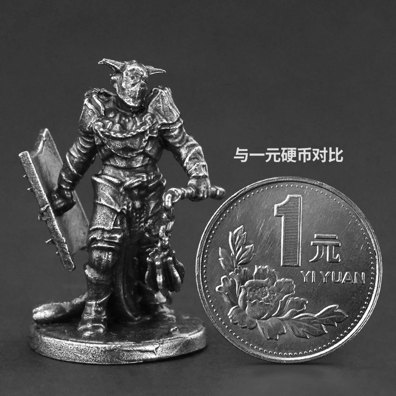 Metal Black Dragon Mercenary Regiment Soldier Action Figures Model Toys Finished Product Board Game Pieces Ornament Accessories